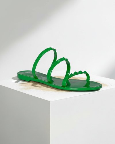 Pack De Sandalia Full Ulän Summer Para Dama 2501 Verde Trebol