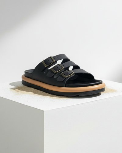 Pack De Sandalia Full Ulän Summer Para Dama 4224 Negro