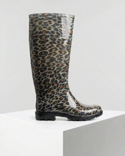Bota De Lluvia Top Moda Para Dama 4053 Tigre