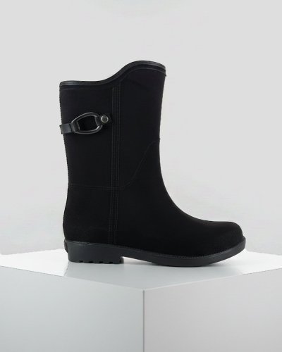 Bota De Lluvia Para Dama 4539 Durazno Negro Ulän