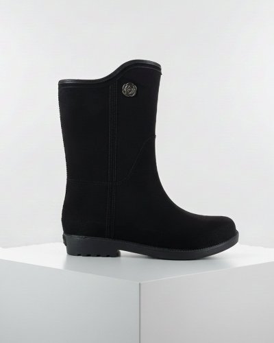 Bota De Lluvia Para Dama 4538 Durazno Negro Ulän