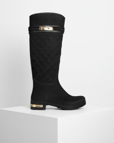 Bota De Lluvia Para Dama 1511 Durazno Negro Ulän
