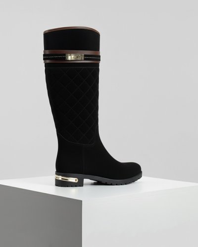Pack De Bota De Lluvia Para Dama 1511 Durazno Negro Ulän